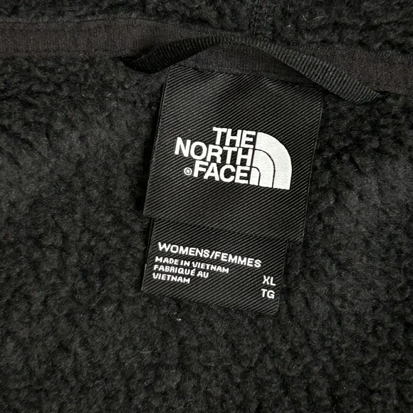 The North Face Jacket Womens XL Black Sweater Fleece Full Zip Pockets Outdoor - Picture 7 of 13